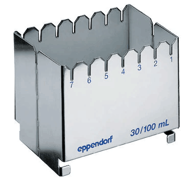 德國(guó)艾本德（Eppendorf）ReservoirRack,用于存放10mL、30mL和100mL試劑槽。最多可以放置7個(gè)試劑槽模塊或試劑槽