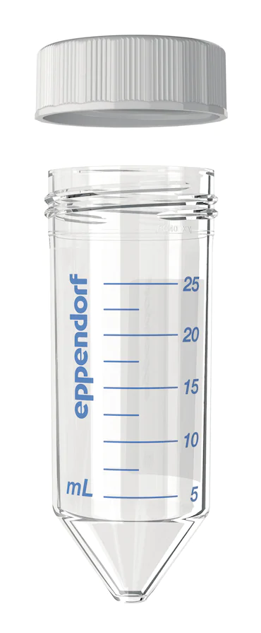 艾本德Eppendorf Conical Tubes 25 mL 帶螺旋蓋, 25 mL, 啟動套裝，4  個單離心管架，6  個轉(zhuǎn)子適配器，轉(zhuǎn)子孔可容納 50  mL 錐形管, PCR 潔凈級, 無